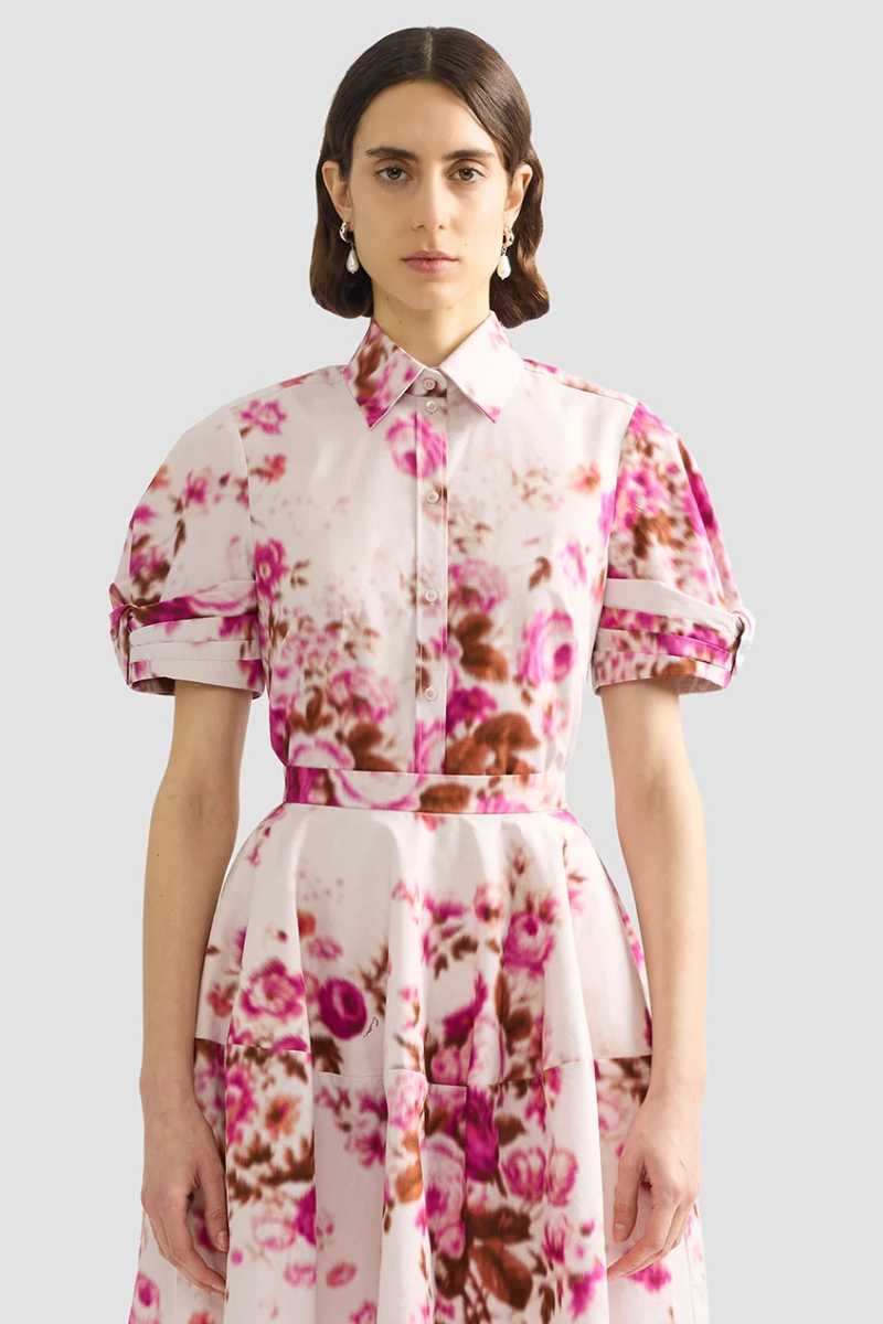 Floral Print Shirt-ERDEM-Boyds Philadelphia