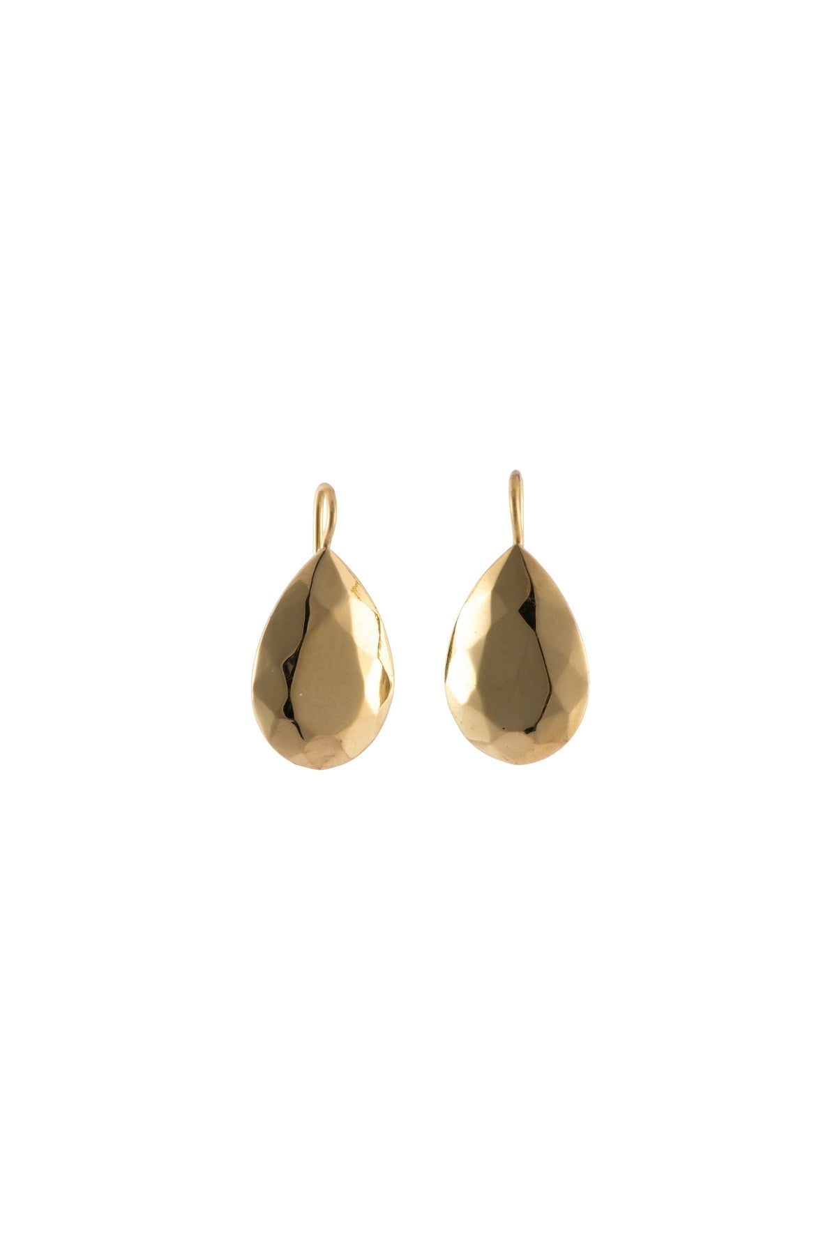 Pear Shape Faceted Drop Earrings