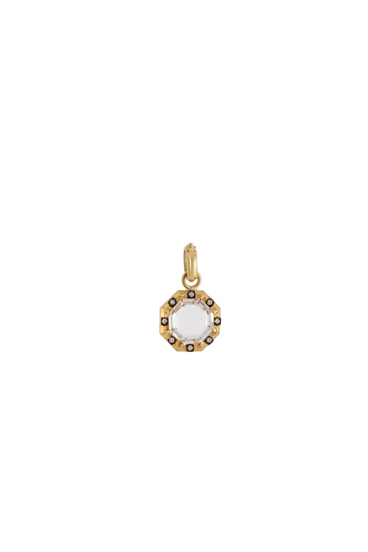 Octagonal Quartz Pendant-Sylva & Cie.-Boyds Philadelphia