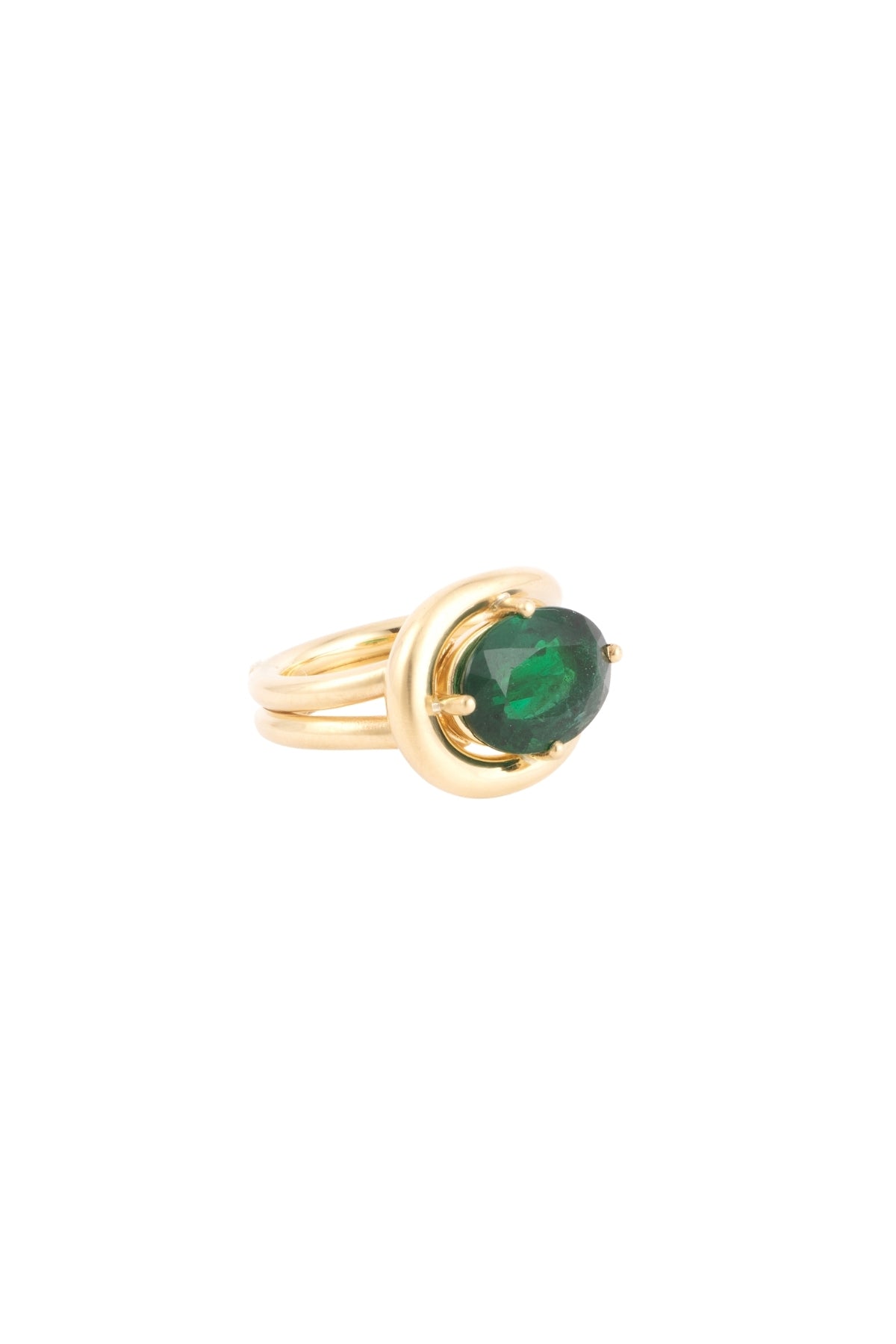 Zambian Emerald Buckle Ring-Sylva & Cie.-Boyds Philadelphia