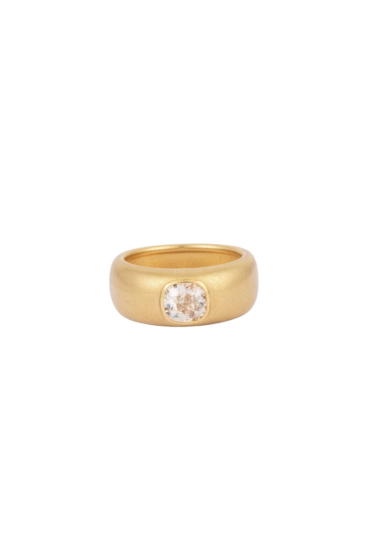 Old Euro Cut Diamond Ring