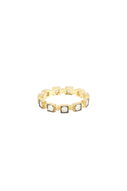 Asscher Cut Diamond Caviar Stack Band-Sylva & Cie.-Boyds Philadelphia