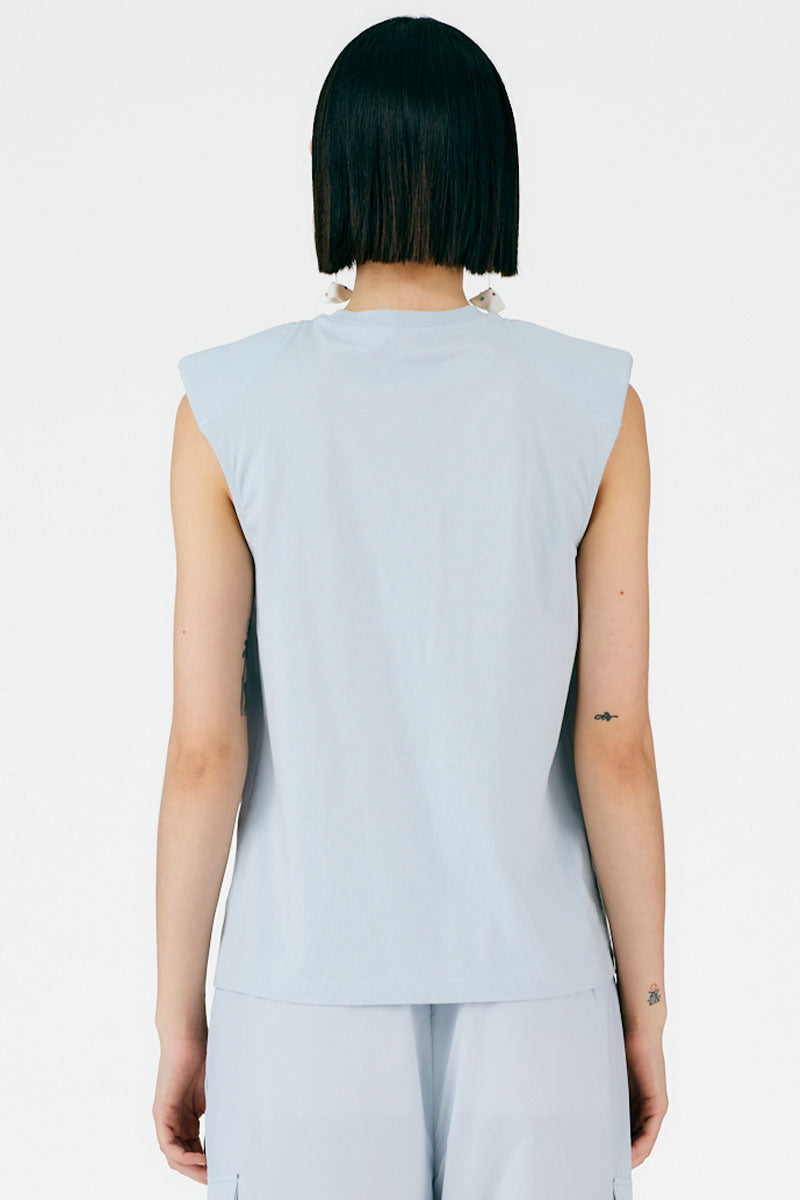 Padded Shoulder Sleeveless Top-Tibi-Boyds Philadelphia