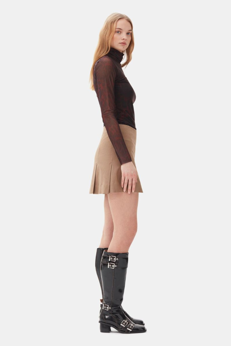 Printed Mesh Rollneck-GANNI-Boyds Philadelphia