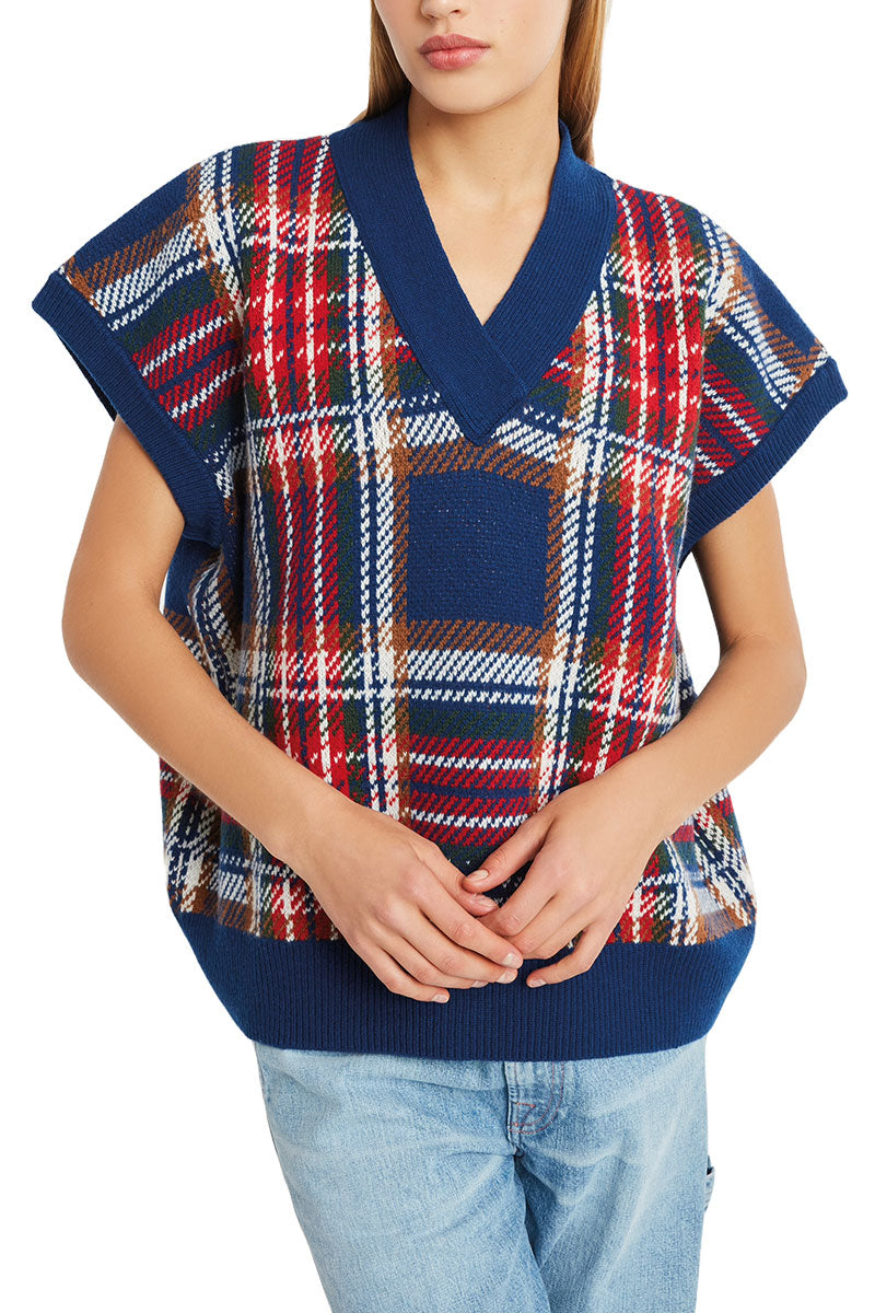 Plaid Gilet-Made in Tomboy-Boyds Philadelphia