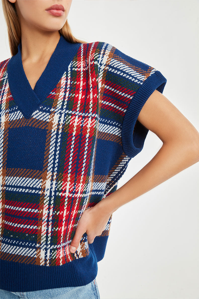 Plaid Gilet-Made in Tomboy-Boyds Philadelphia