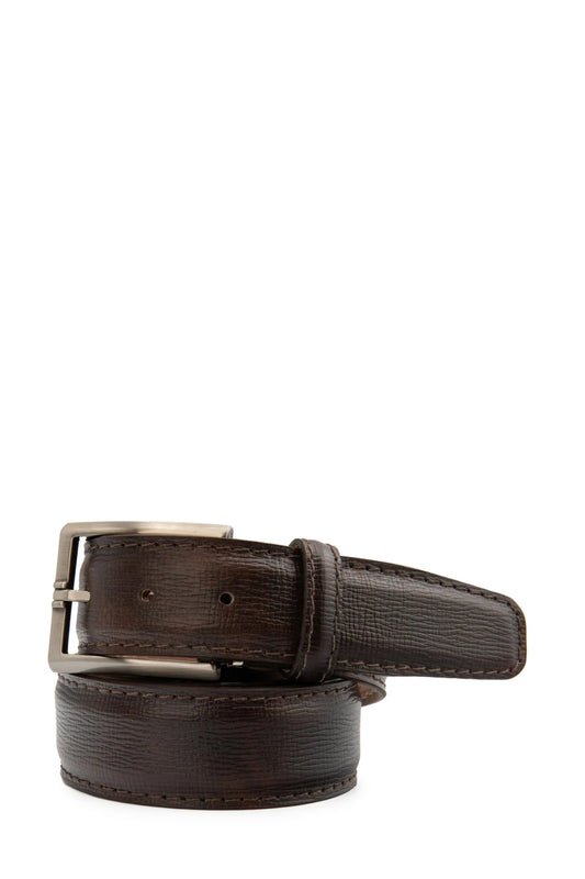 Textured Calf Belt-L.E.N-Boyds Philadelphia