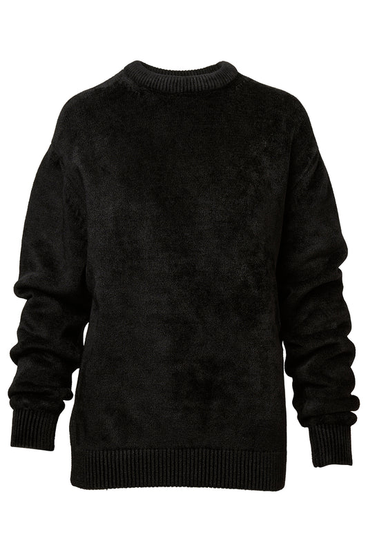 Chenille Crew Neck Jumper Top-SOVEN-Boyds Philadelphia