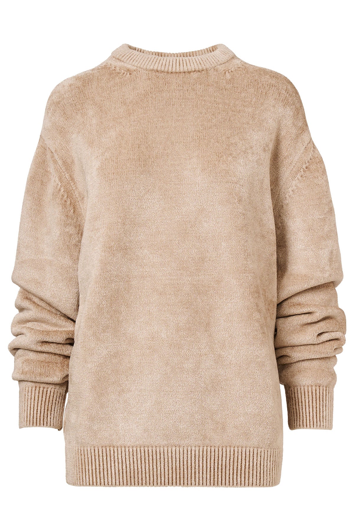 Chenille Crew Neck Jumper Top-SOVEN-Boyds Philadelphia