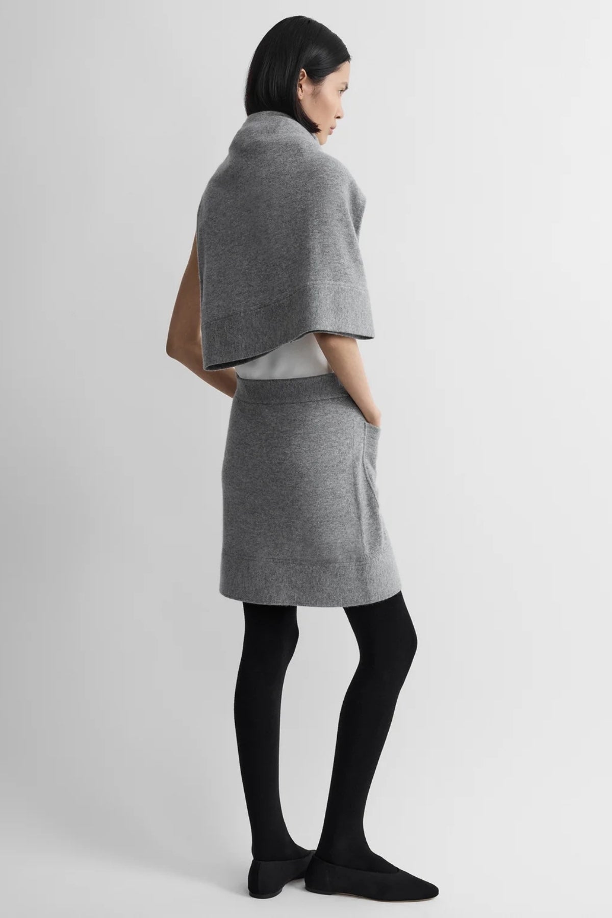 Buttoned Cashmere Skirt-TOTEME-Boyds Philadelphia