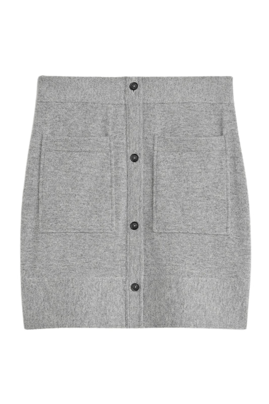 Buttoned Cashmere Skirt-TOTEME-Boyds Philadelphia