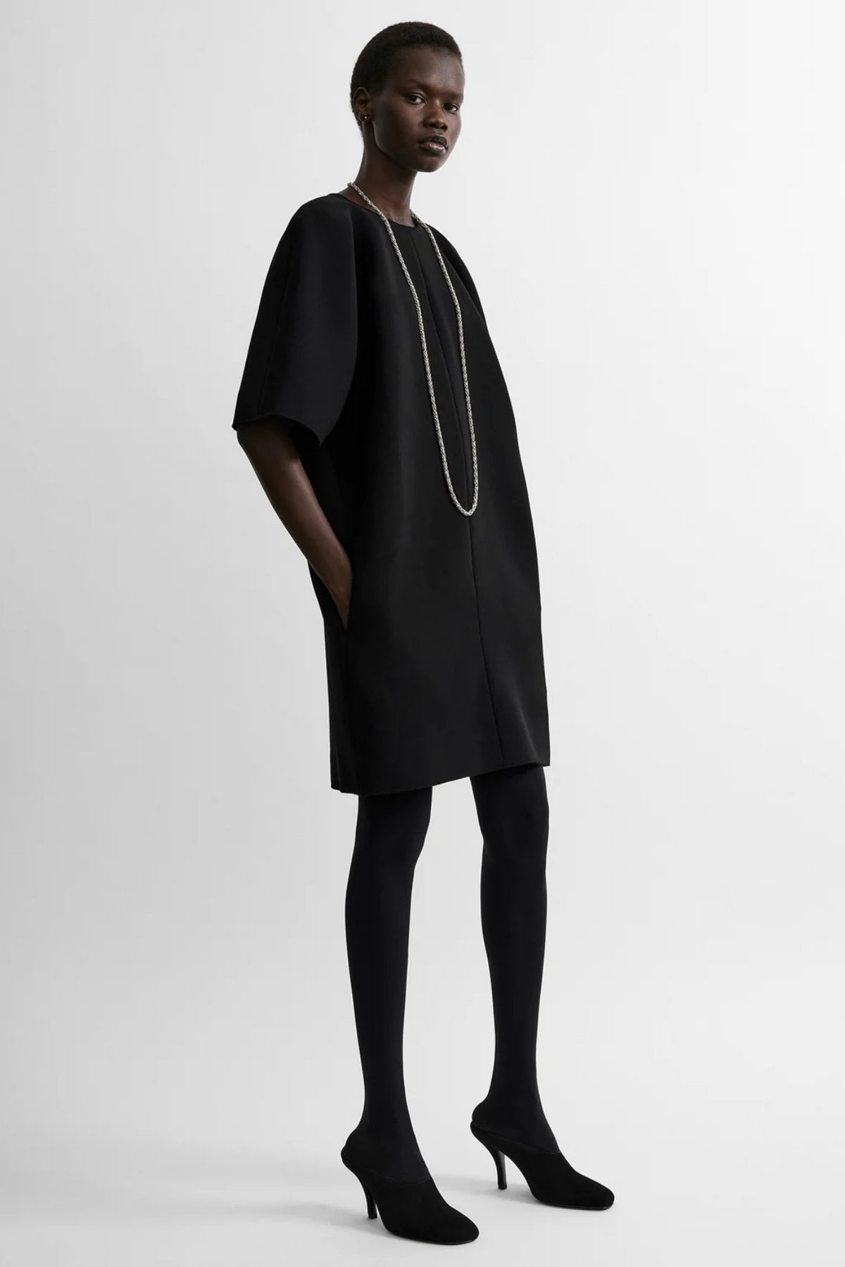 Cocoon Crepe Dress-TOTEME-Boyds Philadelphia
