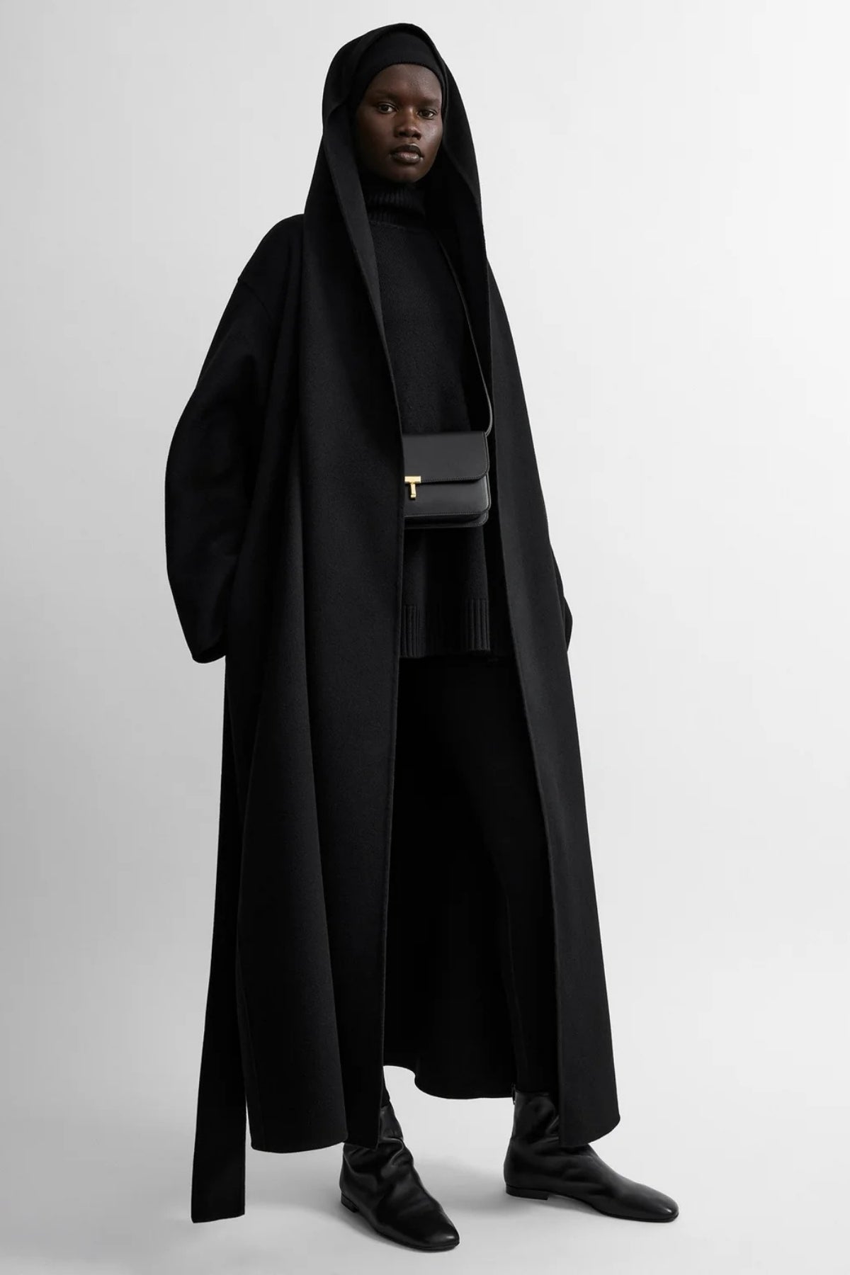 Hoodie Belted Coat-TOTEME-Boyds Philadelphia