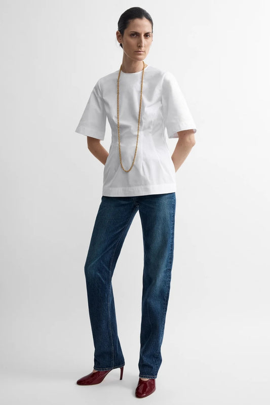 Sculptural Cotton Top-TOTEME-Boyds Philadelphia