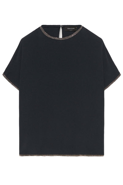 Light Silk Marocain Top-Fabiana Filippi-Boyds Philadelphia