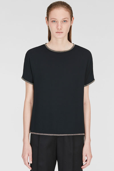 Light Silk Marocain Top-Fabiana Filippi-Boyds Philadelphia