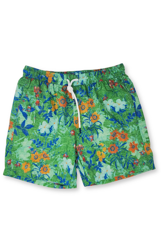 Flower Collage Swim Shorts-Tiki-Boyds Philadelphia