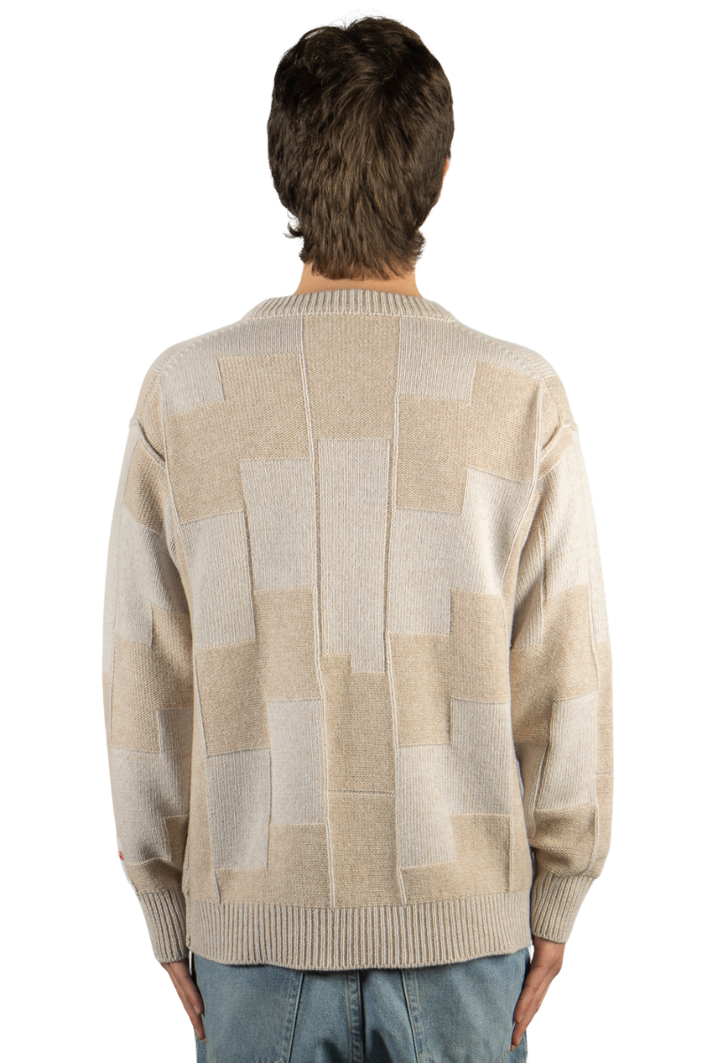 Blocked Crewneck Sweater-Longo-Boyds Philadelphia
