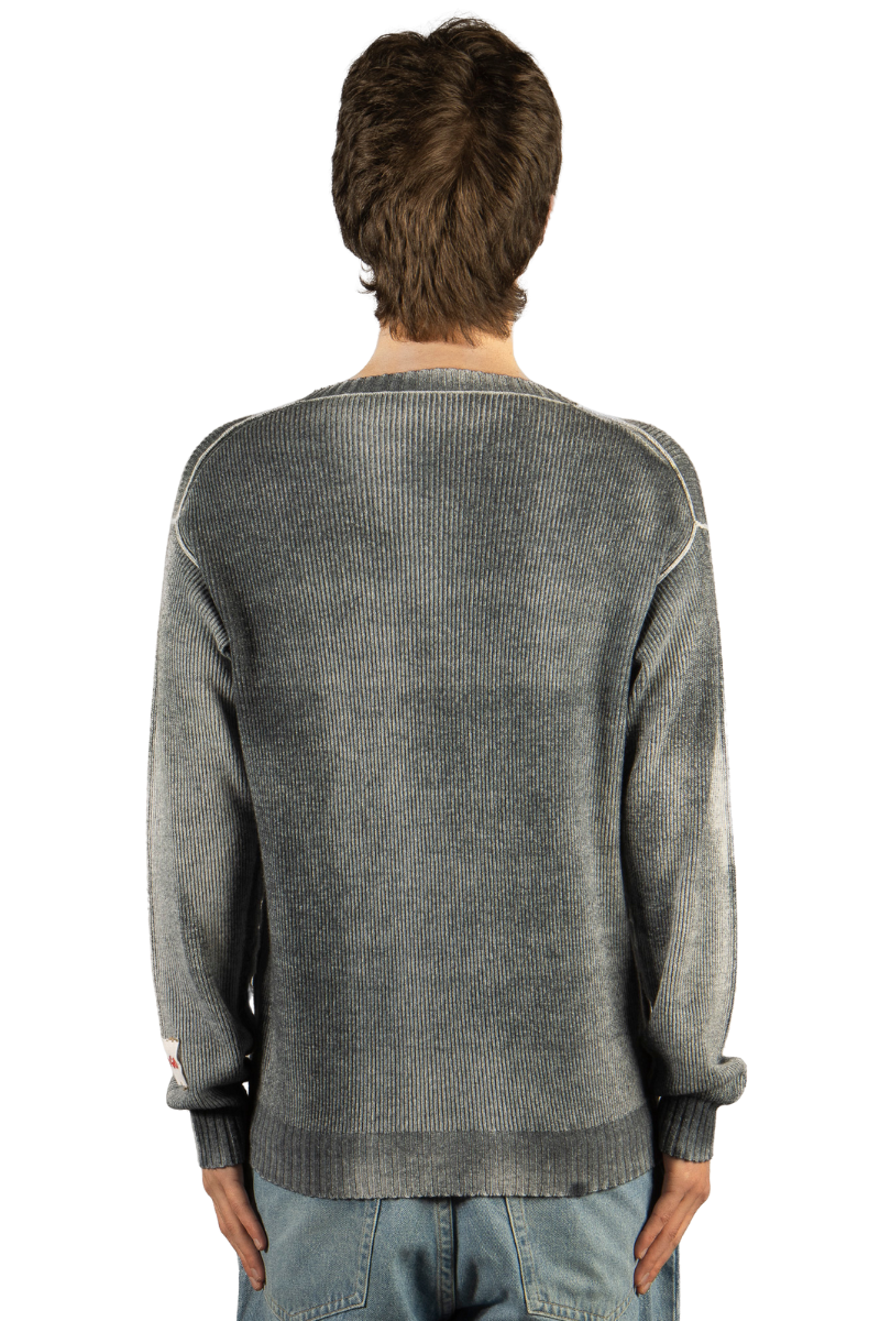 Spray Ribbed Crewneck Sweater-Longo-Boyds Philadelphia