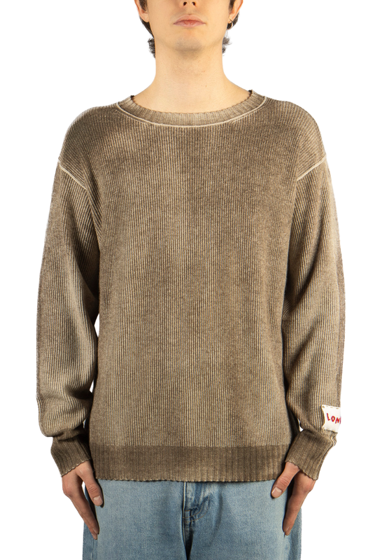 Spray Ribbed Crewneck Sweater-Longo-Boyds Philadelphia