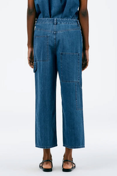 Stone Wash Denim Cropped Sam Jean-Tibi-Boyds Philadelphia