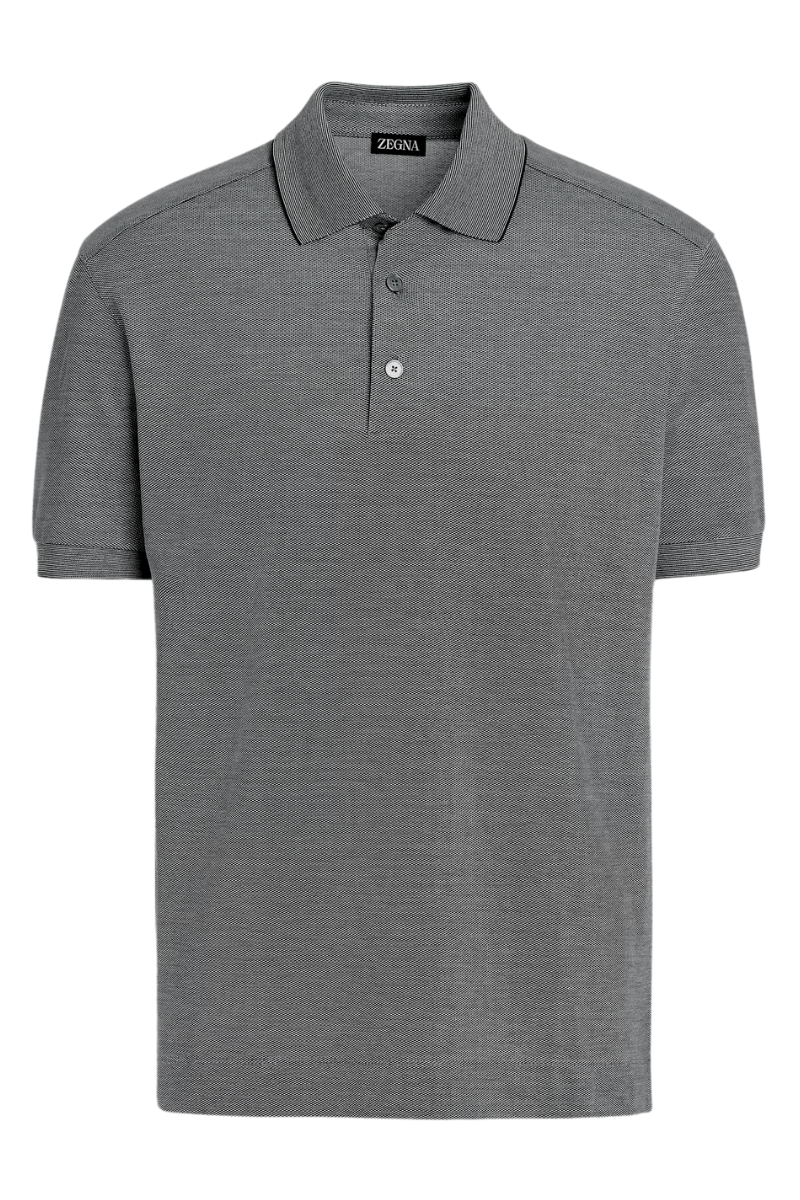 Zegna Cotton Silk Polo | Premium Knit Polo Shirt