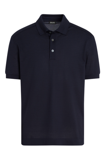 Zegna Cotton Silk Polo | Premium Knit Polo Shirt