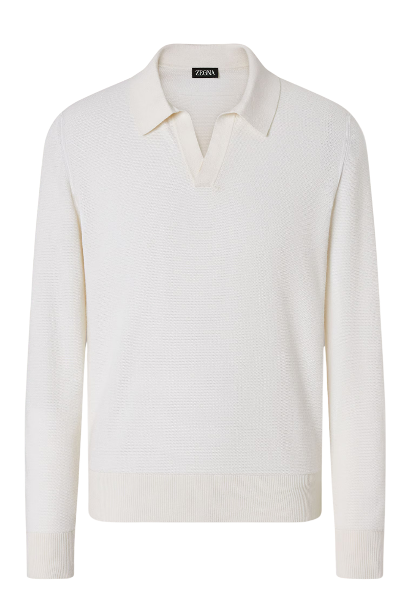 Mélange Polo Sweater