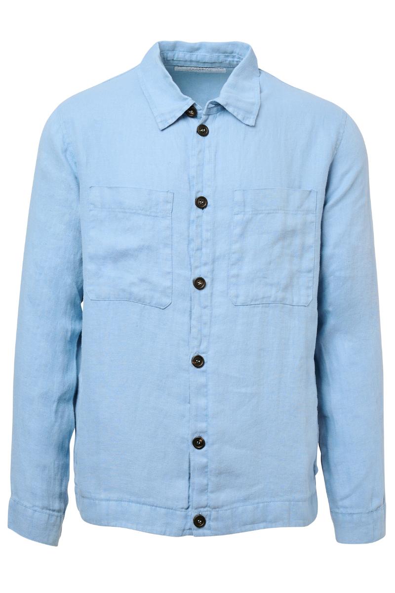 Washed Linen Shirt-CROSSLEY-Boyds Philadelphia