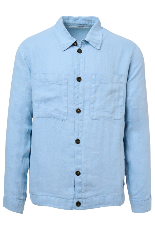 Washed Linen Shirt-CROSSLEY-Boyds Philadelphia