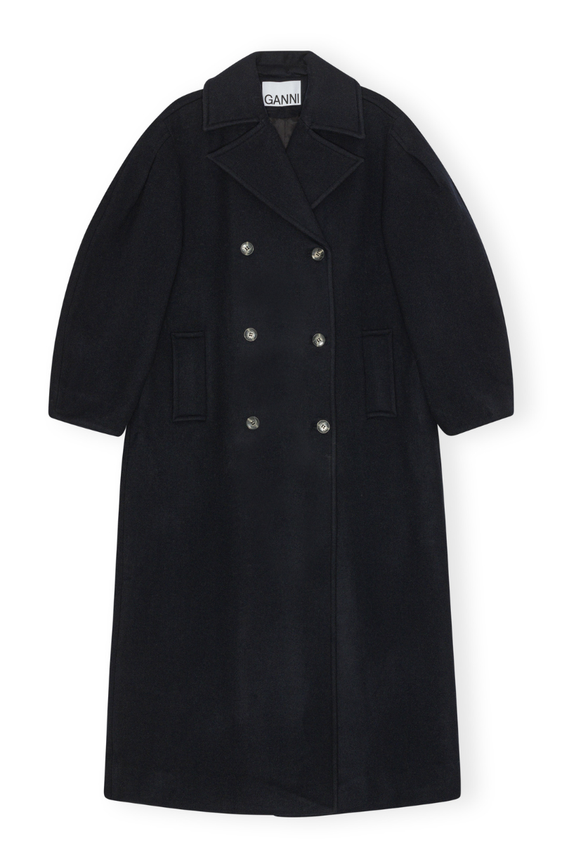 Oversized Long Peacoat-GANNI-Boyds Philadelphia