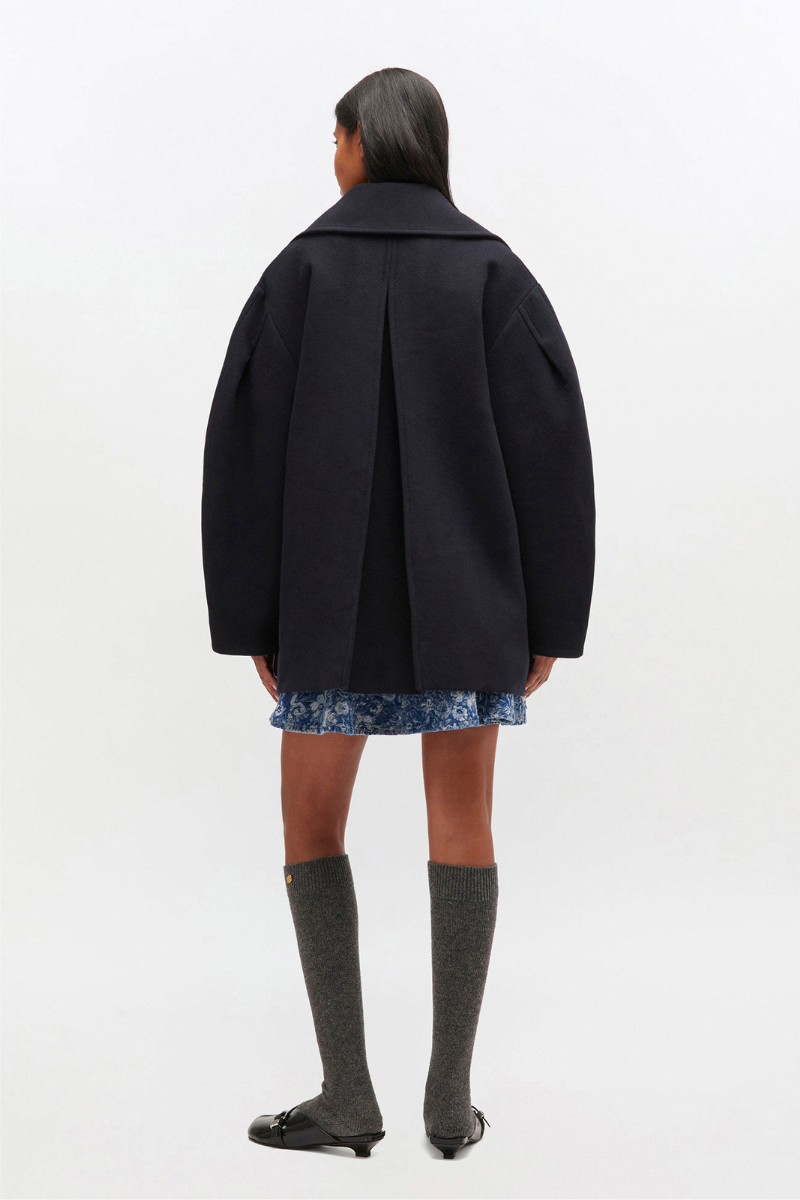 Oversized Midi Peacoat-GANNI-Boyds Philadelphia