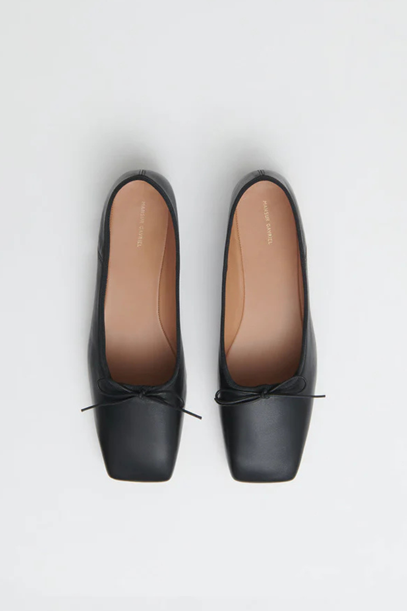 Square Toe Ballerina Flat-Mansur Gavriel-Boyds Philadelphia