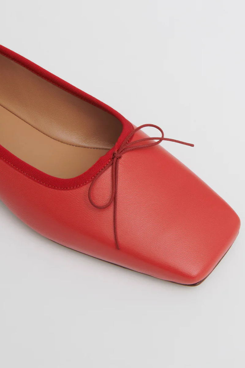 Square Toe Ballerina Flat-Mansur Gavriel-Boyds Philadelphia