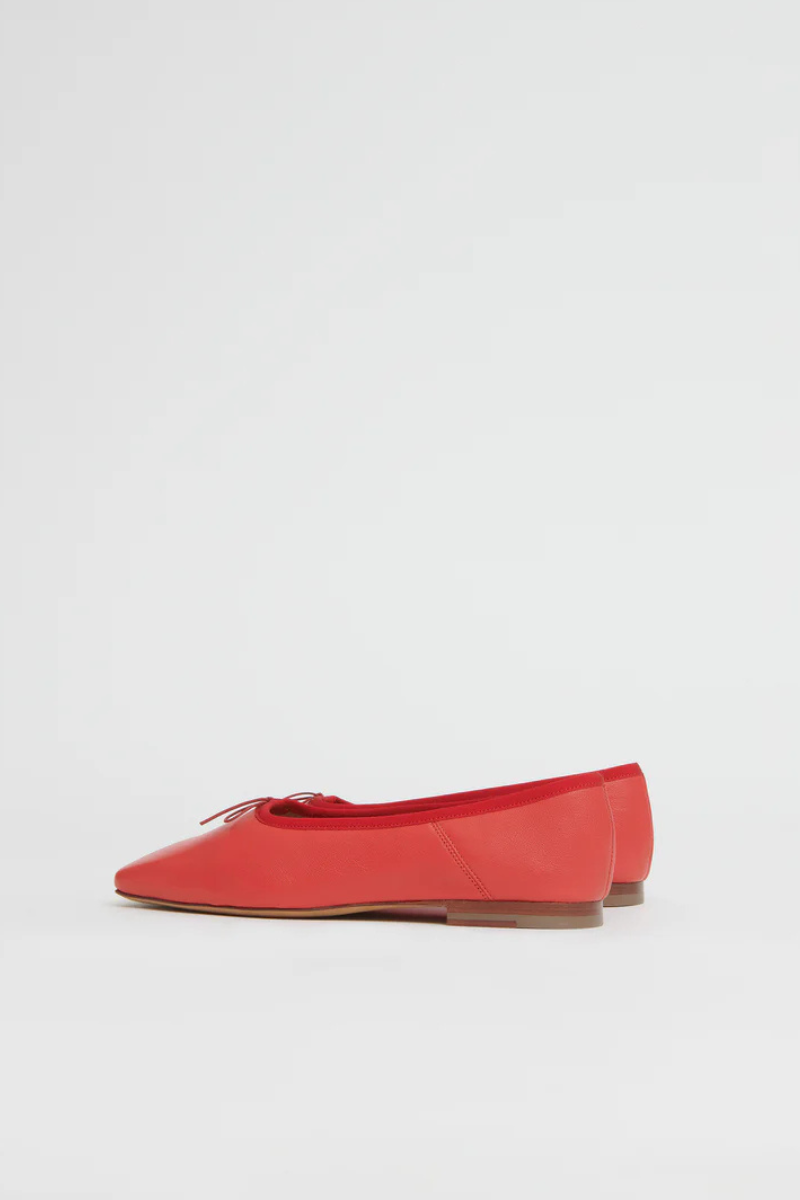 Square Toe Ballerina Flat-Mansur Gavriel-Boyds Philadelphia