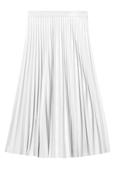 Faux Leather Pleated Skirt-Proenza Schouler White Label-Boyds Philadelphia