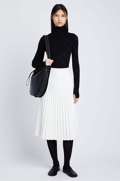 Faux Leather Pleated Skirt-Proenza Schouler White Label-Boyds Philadelphia
