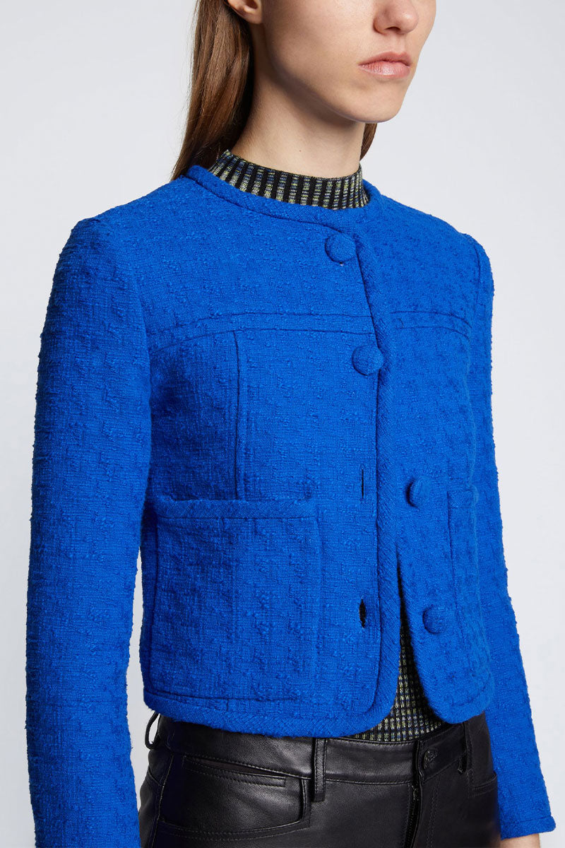 Tweed Cropped Jacket-Proenza Schouler White Label-Boyds Philadelphia