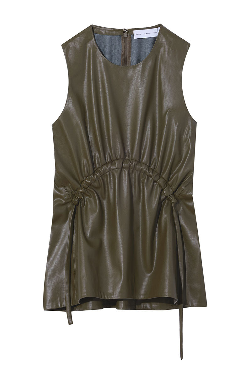 Faux Leather Drawstring Top-Proenza Schouler White Label-Boyds Philadelphia