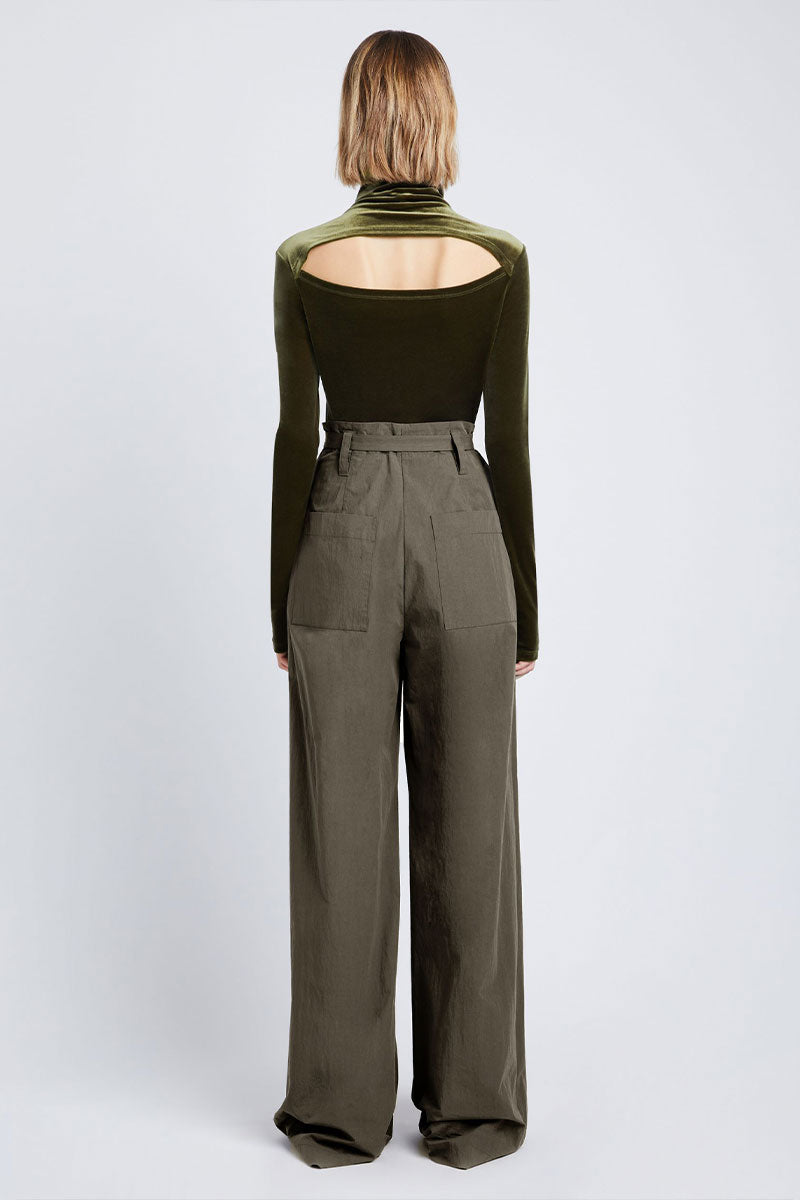 Stretch Velvet Turtleneck Top-Proenza Schouler White Label-Boyds Philadelphia