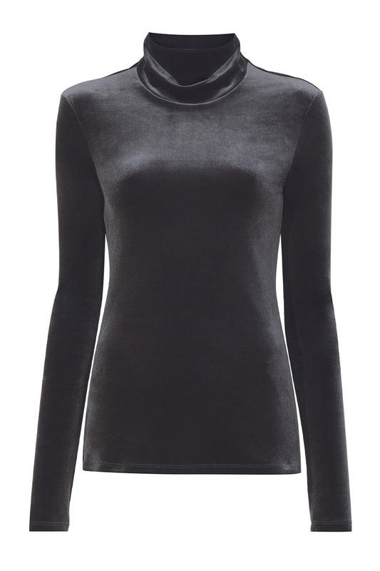 Stretch Velvet Turtleneck Top-Proenza Schouler White Label-Boyds Philadelphia