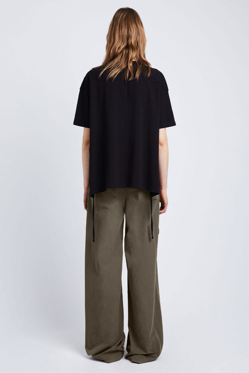 Relaxed Side Tie T-Shirt-Proenza Schouler White Label-Boyds Philadelphia
