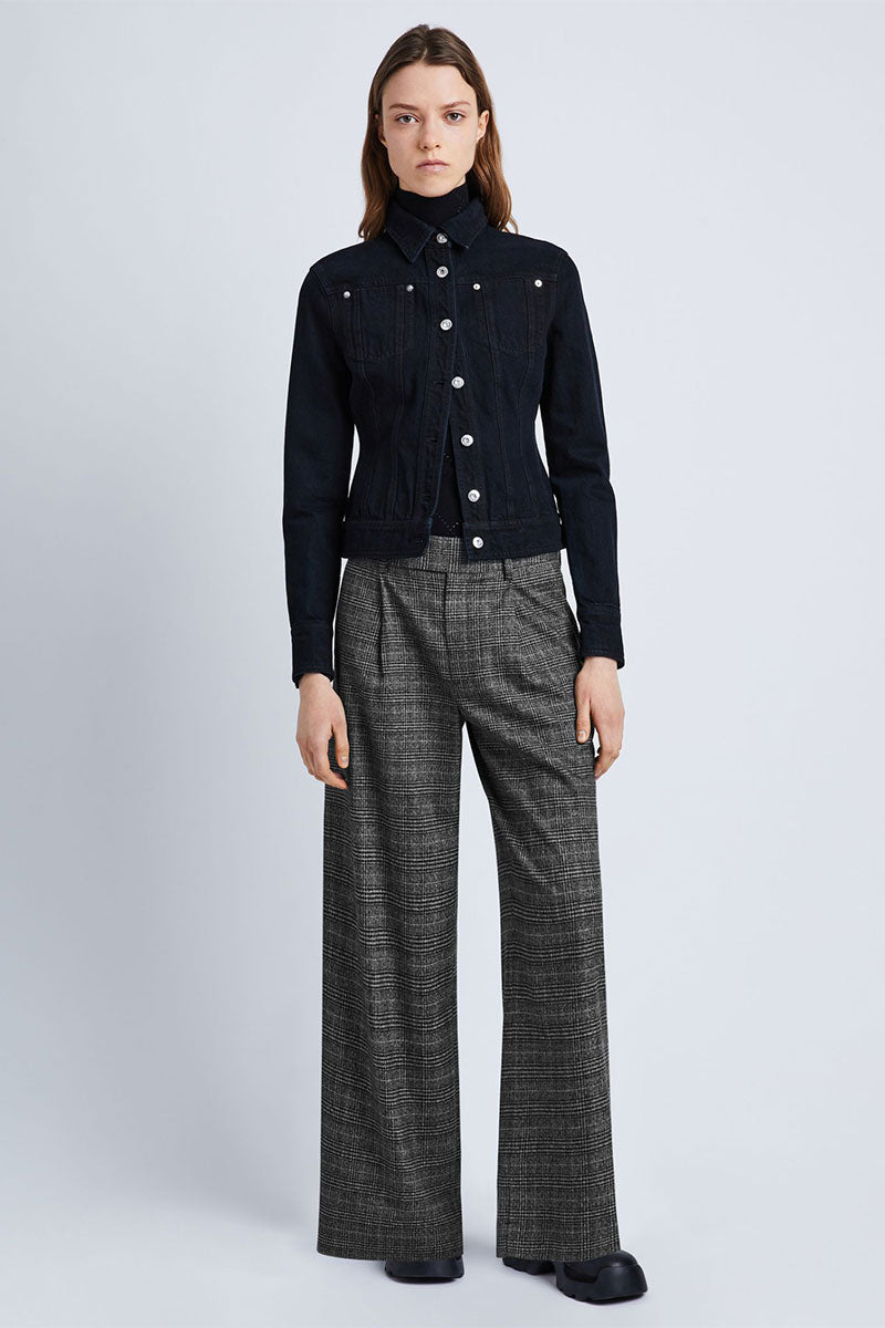 Plaid Suiting Wide Leg Pants-Proenza Schouler White Label-Boyds Philadelphia