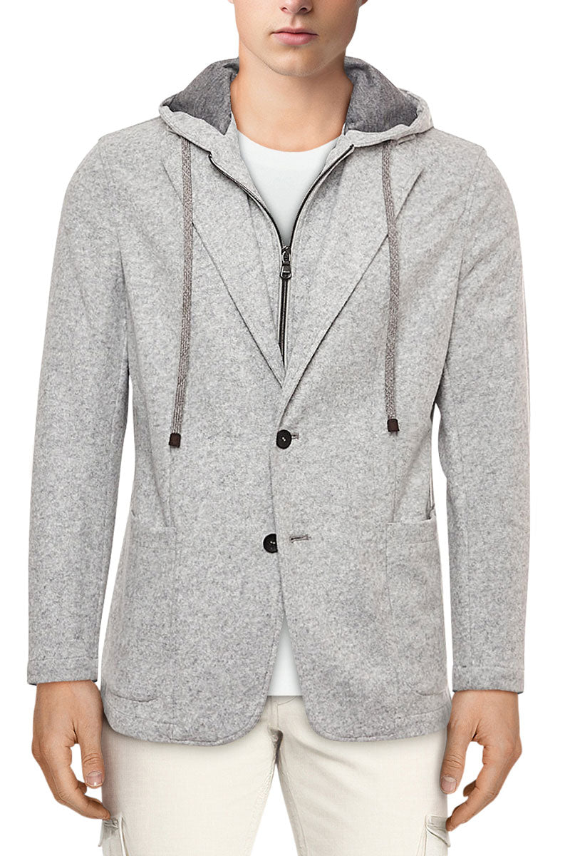 Boucle Sport Jacket with Zip Out Hood-Fradi-Boyds Philadelphia