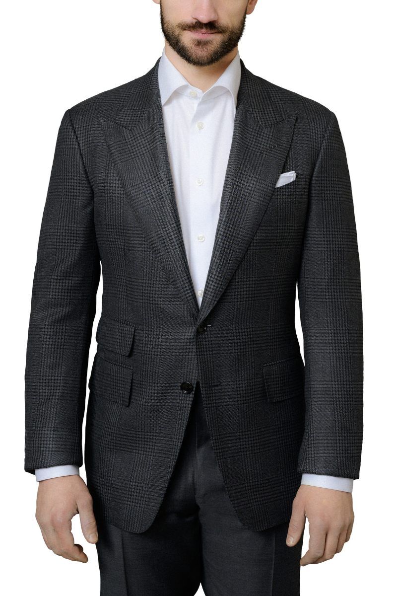 Macro Plaid Sport Jacket-Tom Ford-Boyds Philadelphia