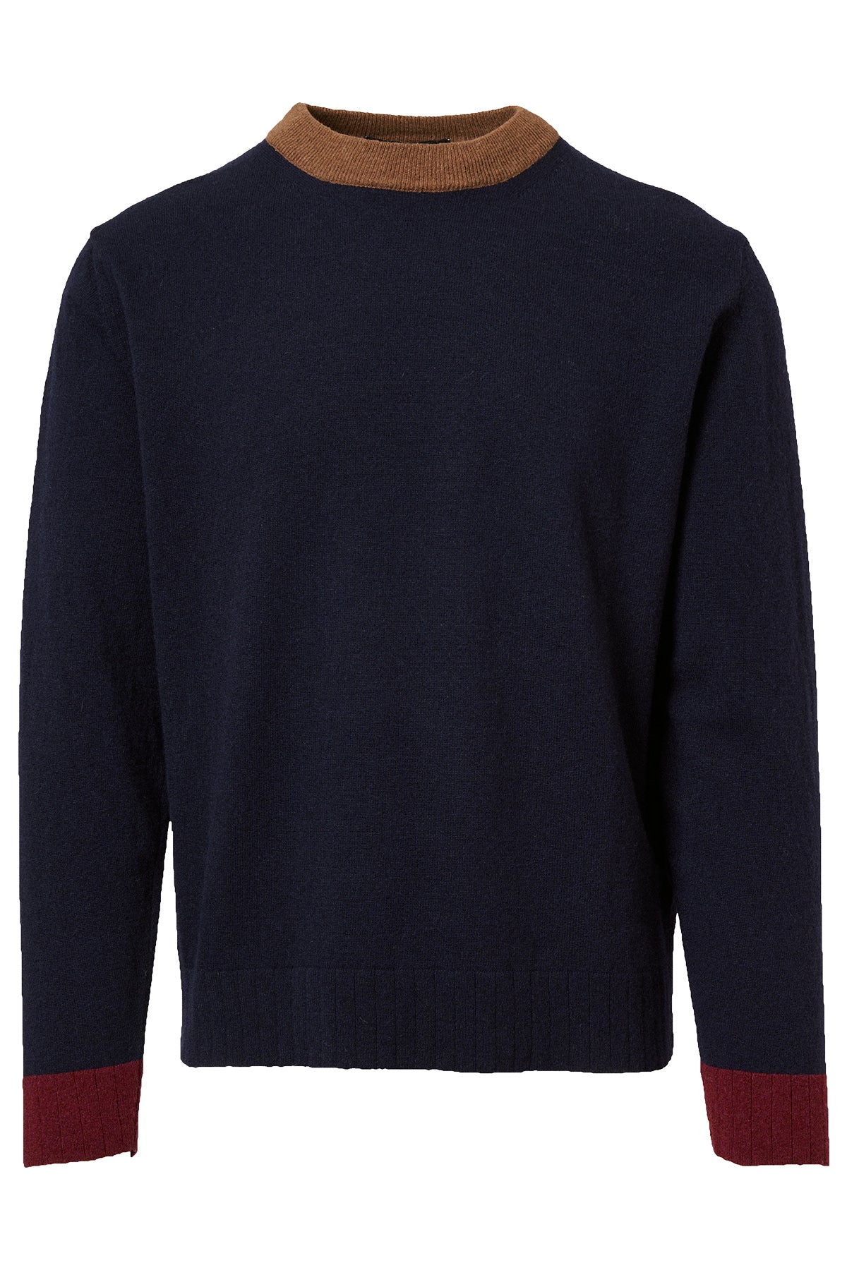 Color Block Crewneck Sweater