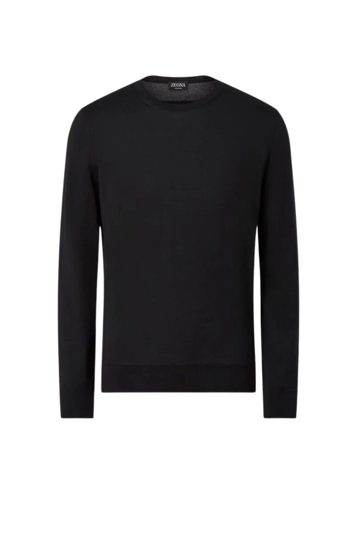 Black Cashseta Crewneck-Zegna-Boyds Philadelphia