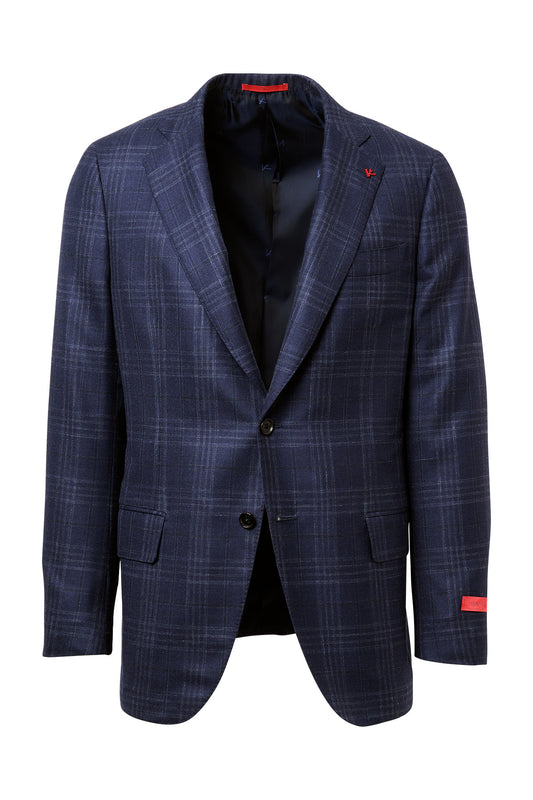 Tonal Plaid Single Breasted Sport Jacket-ISAIA-Boyds Philadelphia