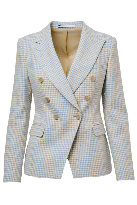 Checkered Double Breasted Blazer-Tagliatore-Boyds Philadelphia