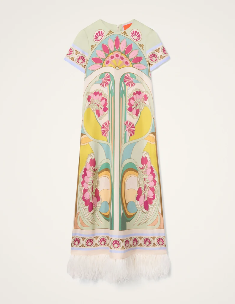 Swing Dress with Feathers-La DoubleJ-Boyds Philadelphia